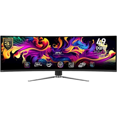 MSI Monitor 49" DQHD QD-OLED 144Hz zakrivljen podesivo postolje 